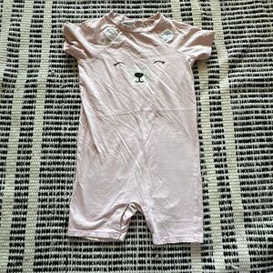 H&M size 4T light pink girls bear romper